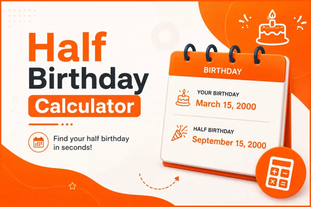 Half Birthday Calculator